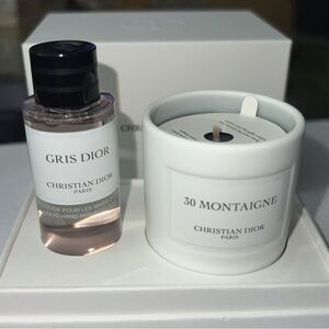 Christian Dior Gris Dior Hand Wash and 30 Montaigne Candle Set